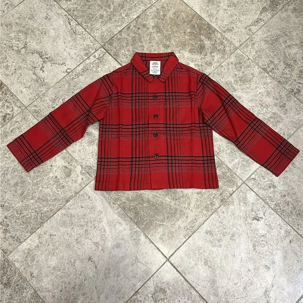 Lands End X Blake Shelton Plaid Flannel Pajama Set Boys Size 4 NEW